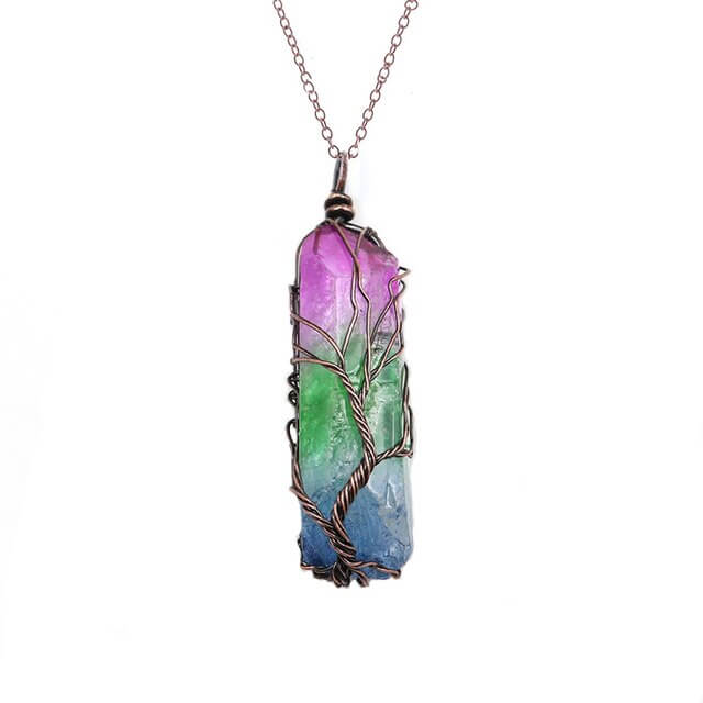 Quartz Tree of Life Necklace