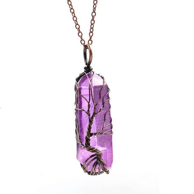 Quartz Tree of Life Necklace