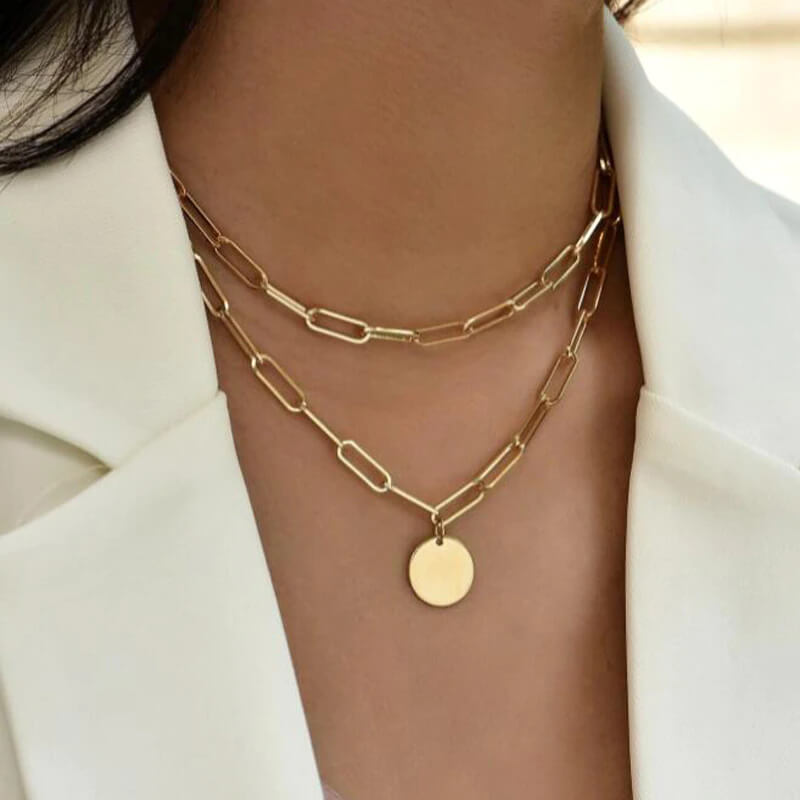 Elegant Layered Chain Necklace