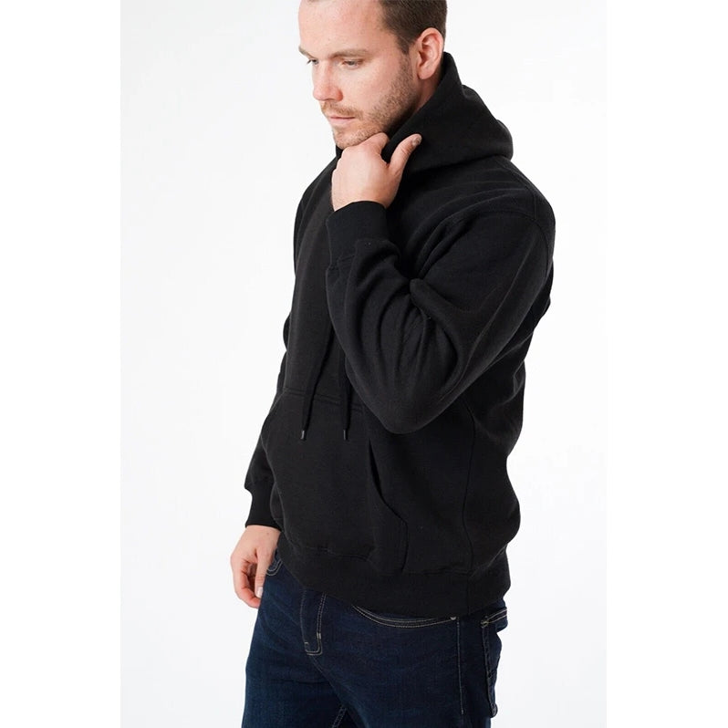 Plain Cotton Blend Men's Hoodie