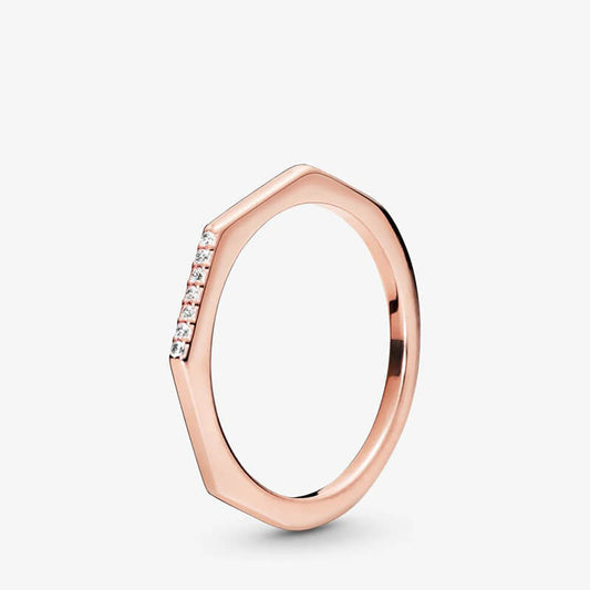 Rosegold Hexy Ring